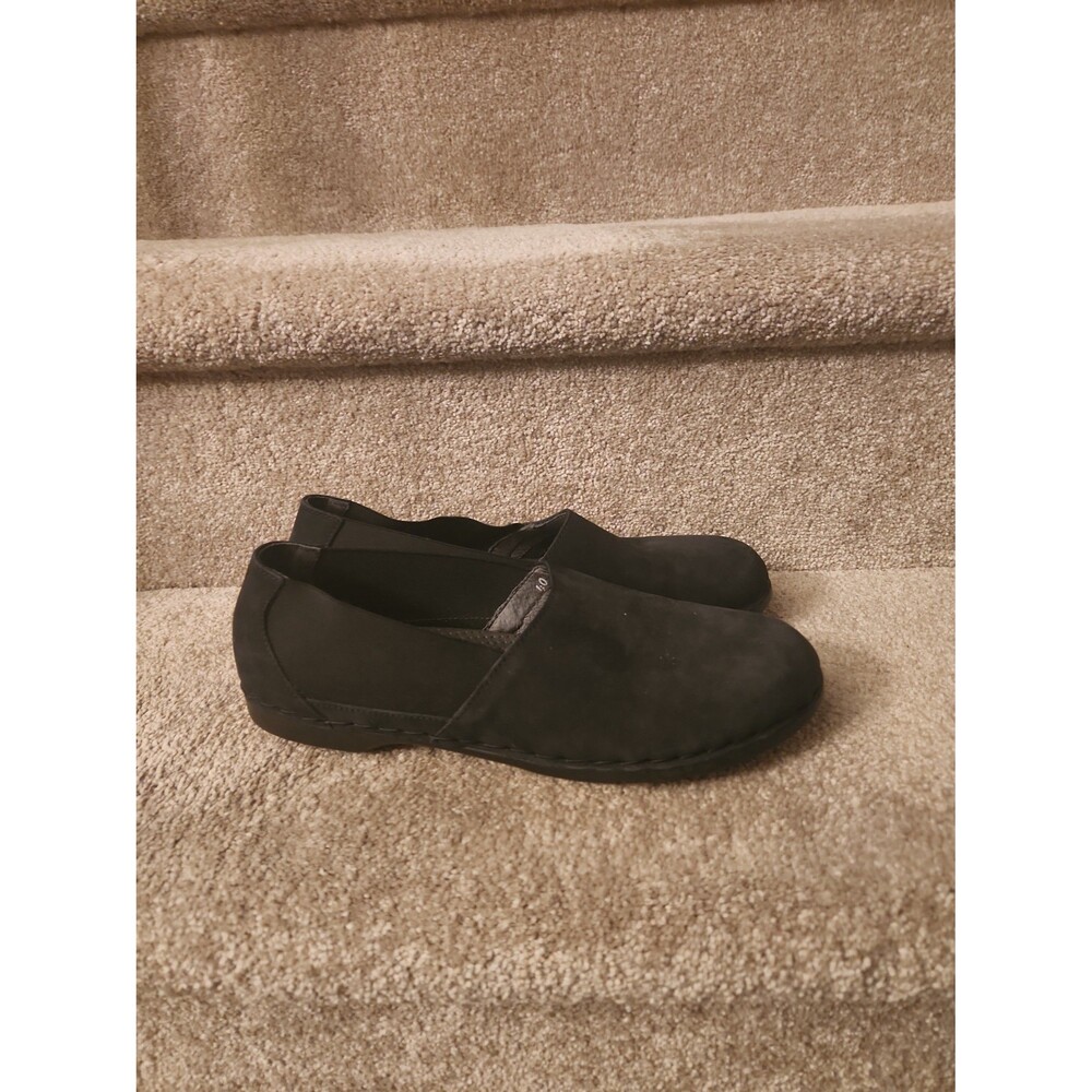 Zeeta Women's Black Suede & Fabric Slip-on Shoes Size 40 US 9-9.5